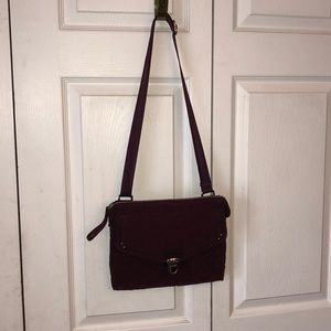 Vera Bradley deep Burgundy cross over/shoulder bag